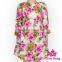 Spring Korean Style Children Long Sleeve Flower Floral Printed New Model Frocks One-piece Baby Girl Dress