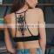 Stylish Style Beautiful Embroidered Back Wireless Bra Sexy Ladies Yoga Bra