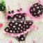 Baby Girls Summer Child Swimwear 2pcs Polka Dots Halter Seaside Swimsuit/Little Girls Swimsuits