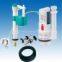 Toilet cistern fittings for toilet repair kits of toilet flush valve and toilet fill valve