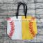 Wholesale canvas baseball or softball tote sport bags for women