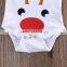 Newborn baby christmas romper infant white reindeer clothes