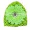 wholesale high quality corchet baby hat with flower