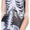 2015 new cool summer dress,women sexy dress skull Digital Printing sexy dress for women,fahion dress