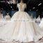 LS00380 cap sleeves plus size elegant high quality lace quinceanera ball gown wedding dress