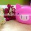 Nontoxic Soft Couleur Mini Caoutchouc Silicone Bag Change Purse Cosmetic Bag for gifts