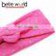 High quality star print knot baby headband bowknot cotton headband for children
