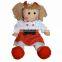 Factory Custom Plush Doll Black Girl 30cm With Hairs