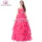 Grace Karin Fashion Strapless Sweetheart Long Hot Pink Ball Gown Prom Dress CL3411-1
