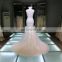 2017 wholesale custom sleeveless mermaid wedding dress