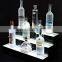 Acrylic Led Wine Rack stand/ led bottle glorifier lighted display