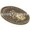 personalized embossed INFO coins with brass material