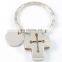OEM Factory direct price 3D Cross Metal Keychain Key ring