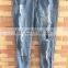 Fashion Ripped Hole Jeans Women High Waist Skinny Pencil Blue Denim Pants Girl Women Washed Jeans All Season