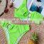 Women Separate Bikini Neon Green Bikini Set Swimwear Bathing Suit Sexy Cross Bandage Bathing Suits Push Up Swimsuits