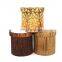 Customized beautiful round stool faux leather ottoman folding storage stool ottoman with storage
