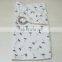 Gentle Lovely Baby Bamboo Cotton 4 Layers Muslin Blanket With Teething Ring Soothing Towel Comforter Blanket