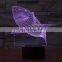 New Shark 3D LED Fishing Tools Within Fish Table Lamp Home Decor Party 7 Colors Changing Night Light Bedside Sleep Decor Light