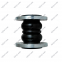 DIN ANIS JIS SS304 flange type double sphere rubber expansion joint EPDM NR NBR rubber