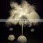 wholesale home decor Modern Luxury Decoration White led Desk Lamp feather table lamp For bedroom Room