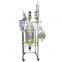 Stirring mixing agitated tank glass reactor with double receiving flask