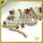 China wholesale handmade beaded diamond patches rhinestone applique FHA-067
