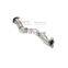 auto exhaust system for honda fit jazz middle & tail exhaust catback with quad double tip