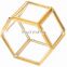 Europe Antique Copper Ring Necklace Jewelry Copper Hexagon Box Glass Serving Trays Jewelry Boxes for Woman Storage