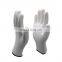 15Gauge Seamless Knitted Polyester Shell Pu Palm Coating Safety Work Gloves PU Dusting Gloves Guantes Construction
