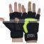 HANDLANDY hi-vis fitness Workout Green Neoprene Cycling gym weightlifting sports Gym Lifting Gloves