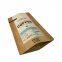 Digital printing kraft paper coffee packing bag with plastic window for coffee bag packaging