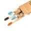 OEM 19cm Bamboo Round tail Toothbrush  Eco- friendly Charcoal Bristles with 40 Holes