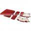 Fadeli Red Pu Leather Jewelry Packaging Box Pendant Necklace Jewelry Box