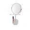 Unique stand round bathroom plastic frame mirror make up mirror