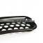 Black Round Hole Mesh Front Door Grill Gate Inserts Kit For Jeep Wrangler TJ & Unlimited 7PCS