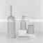 New Fashion Modern Household 6 Piece Plastic Bathroom Sets Luxury Bathroom Accessories for Hotels