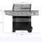 Portable 5 Burners Gas Griller Machine Commercial Smokeless Oven Barbecue Stove Gas Bbq Grill With Side Burner toaster ovensc