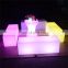 light up led cube chair terrace salon luminous sofa chair patio led bar furniture led cocktail table and chair 40cm cube square