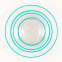 Fast Shipping Black Rim Dishes Plate Set Cheap Glass Wedding Charger Tableware