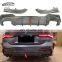 G22 3D Style High Quality Carbon Fiber Rear Diffuser With Light Rear Bumper Lip  For BMW 4 Series G22 G23