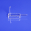 Factory Customized Fused Quartz Glass Square Tube with Little Tube Side