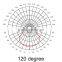 120 degree 78mm optical glass led lens with gasket kit
