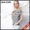 2015 Fashion Sexy Embroidery Hollow Out Solid Summer Backless Women 3d Printing T-shirt