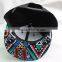 Wholesale Leaf Embroidery Printed Flat Brim Man Women Snapback Cap Cheap