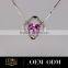 14K fashion necklace white gold pendant sets in dubai