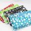 Osni Professinal design customed cute plain dot pencil case PU material with zipper