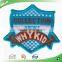 Woven soccer iron on patches wholesale custom patch