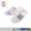 Custom embroidery/transfer print logo disposable hotel slippers