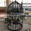 Vintage Home Restaurant Decor Bird Cage Hanging Lighting Fixtures Chandelier Crystal Pendant Light CZ2510/8