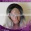 24" Heat Resistant Long Wave Grey Lace Front Synthetic Wig